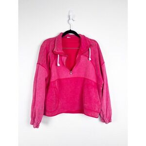 Hem & Thread‎ Women's 1/4 Zip Pullover Sz M